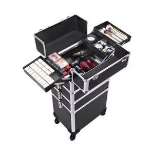Cosmetic / Jewelry  Detachable Rolling Portable Case Large Storage ~ RS-27